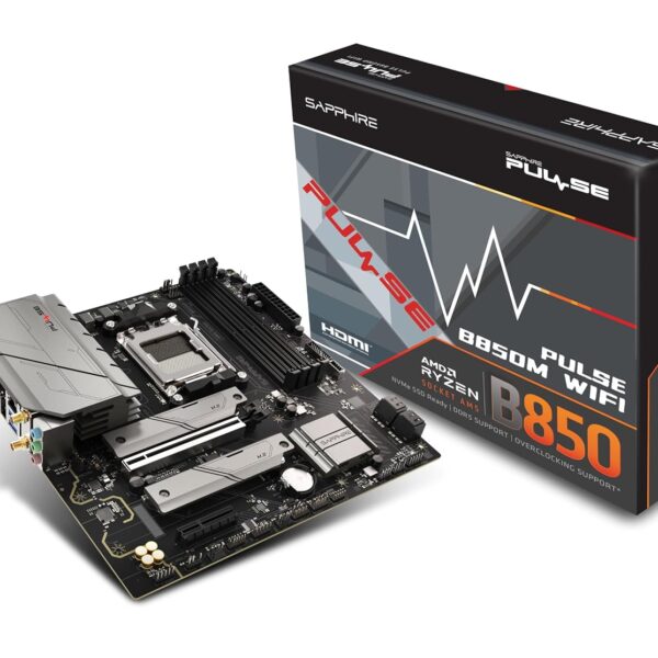Sapphire PULSE B850M WiFi Micro-ATX AMD B850 Gaming Motherboard