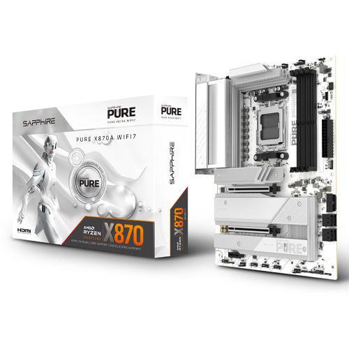 Sapphire PURE X870A WiFi 7 AMD X870 ATX Gaming Motherboard