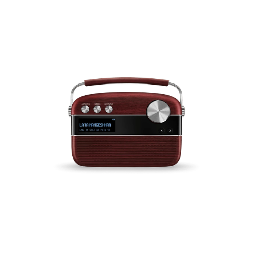 Saregama Carvaan Hindi – Cherrywood Red Portable Digital Music Player