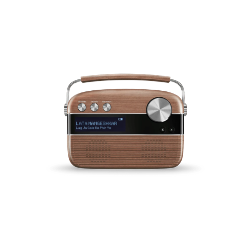 Saregama Carvaan Hindi – Oakwood Brown Portable Digital Music Player