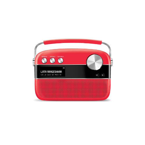 Saregama Carvaan Premium Hindi Portable Music Player Coral Pink