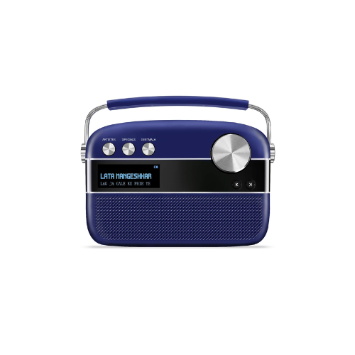 Saregama Carvaan Premium Hindi Portable Music Player Royal Blue