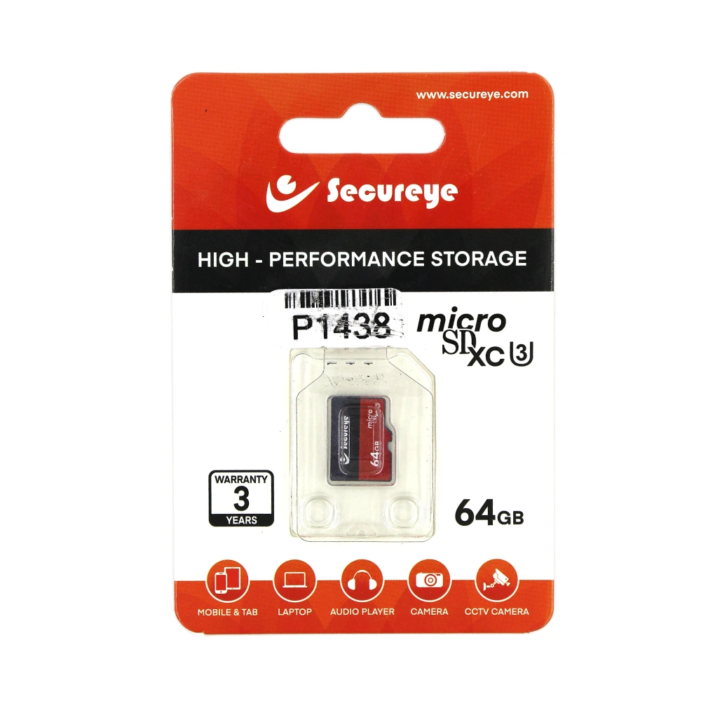 Secureye 64GB Micro SD Card – High-Speed Memory Card