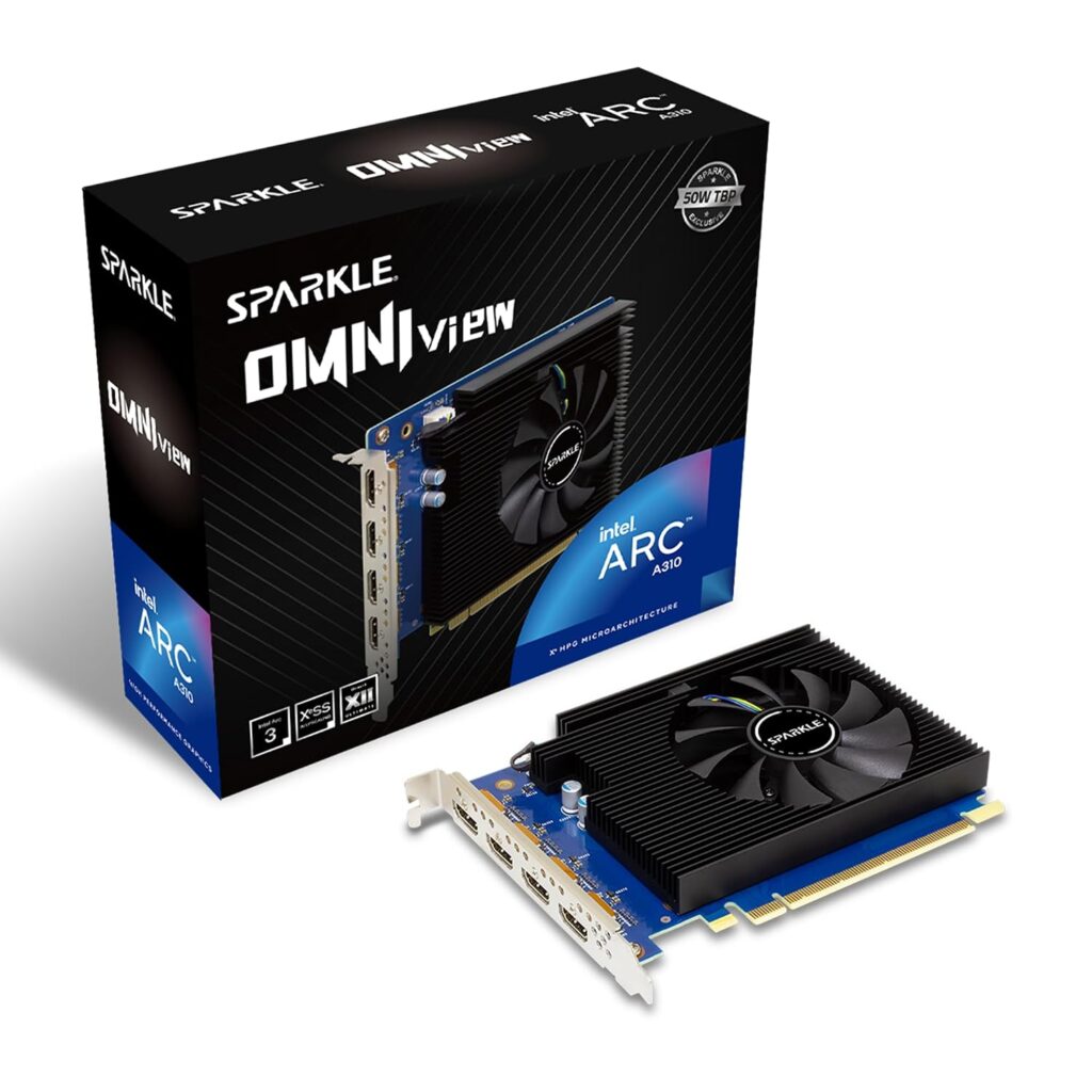 SPARKLE Intel® Arc™ A310 OMNI VIEW 4GB Graphics Card – SA310F-4G