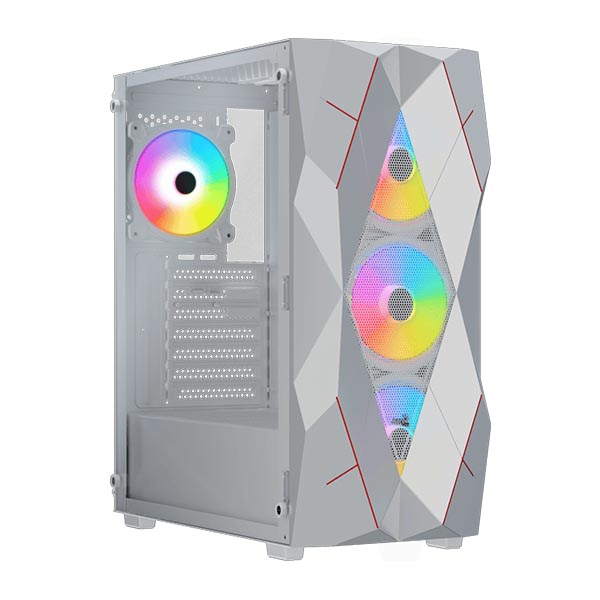 AeroCool Volcan Mid Tower Gaming Cabinet – White