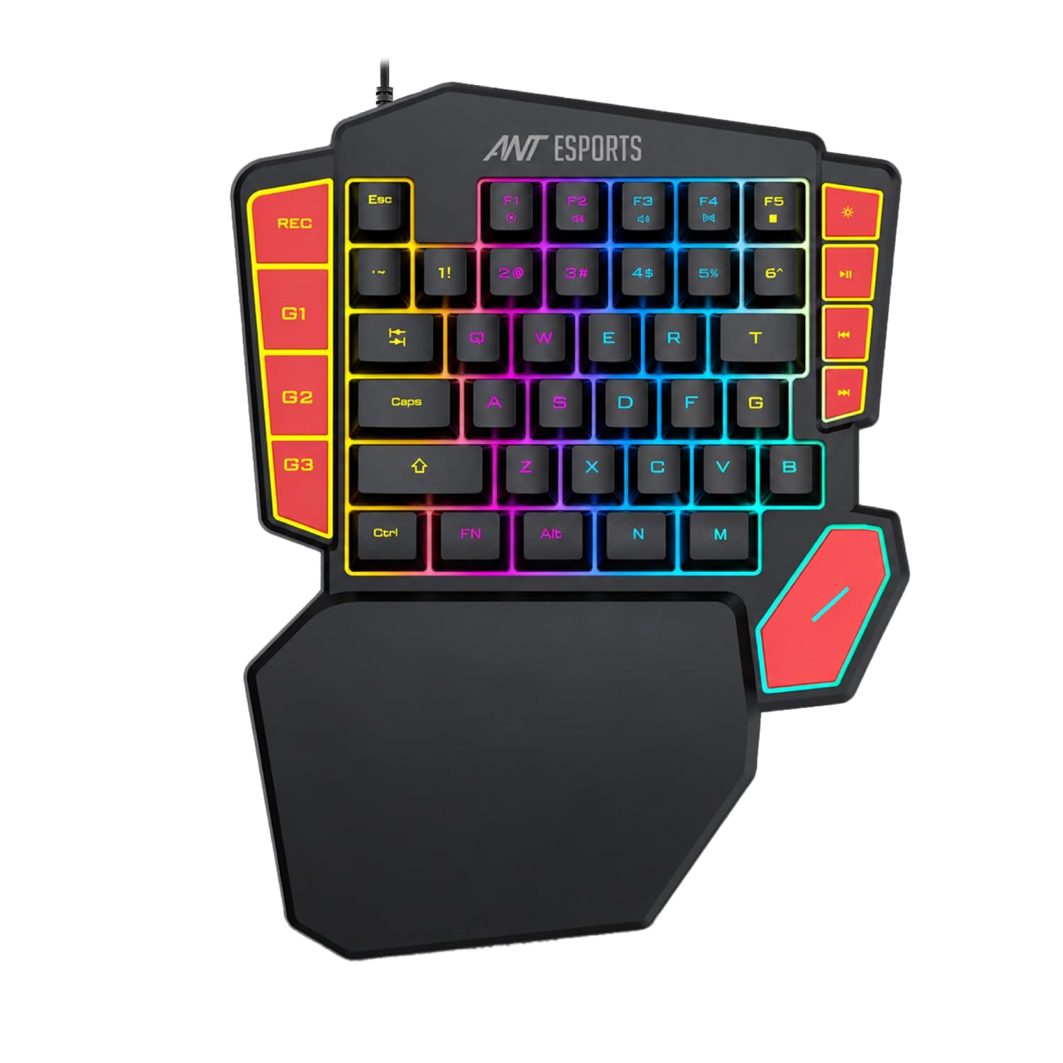 Ant Esports MK1005 One-Handed Gaming Keyboard – Compact Gaming Keypad Ant Esports MK1005 One-Handed Gaming Keyboard – Compact Gaming Keypad