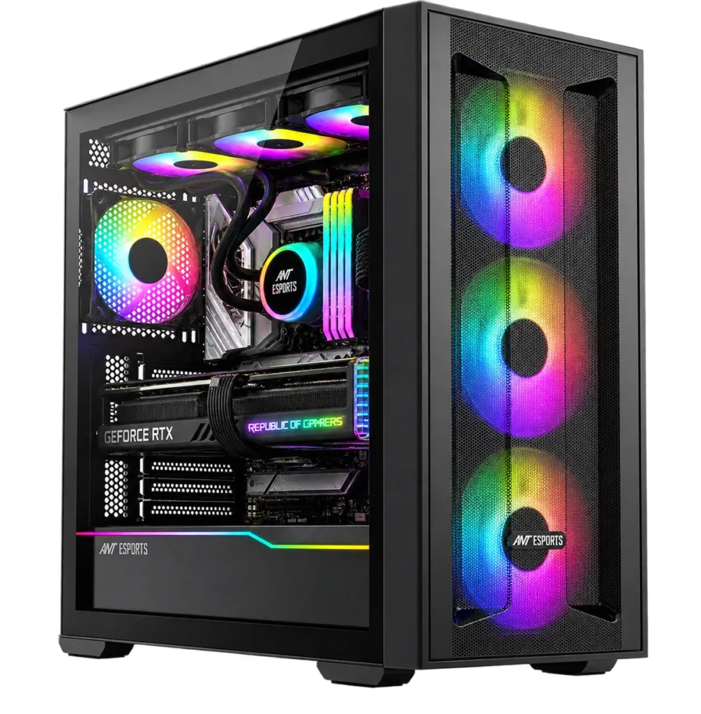 ANT ESPORTS TITAN CORE 360 Gaming Cabinet Black