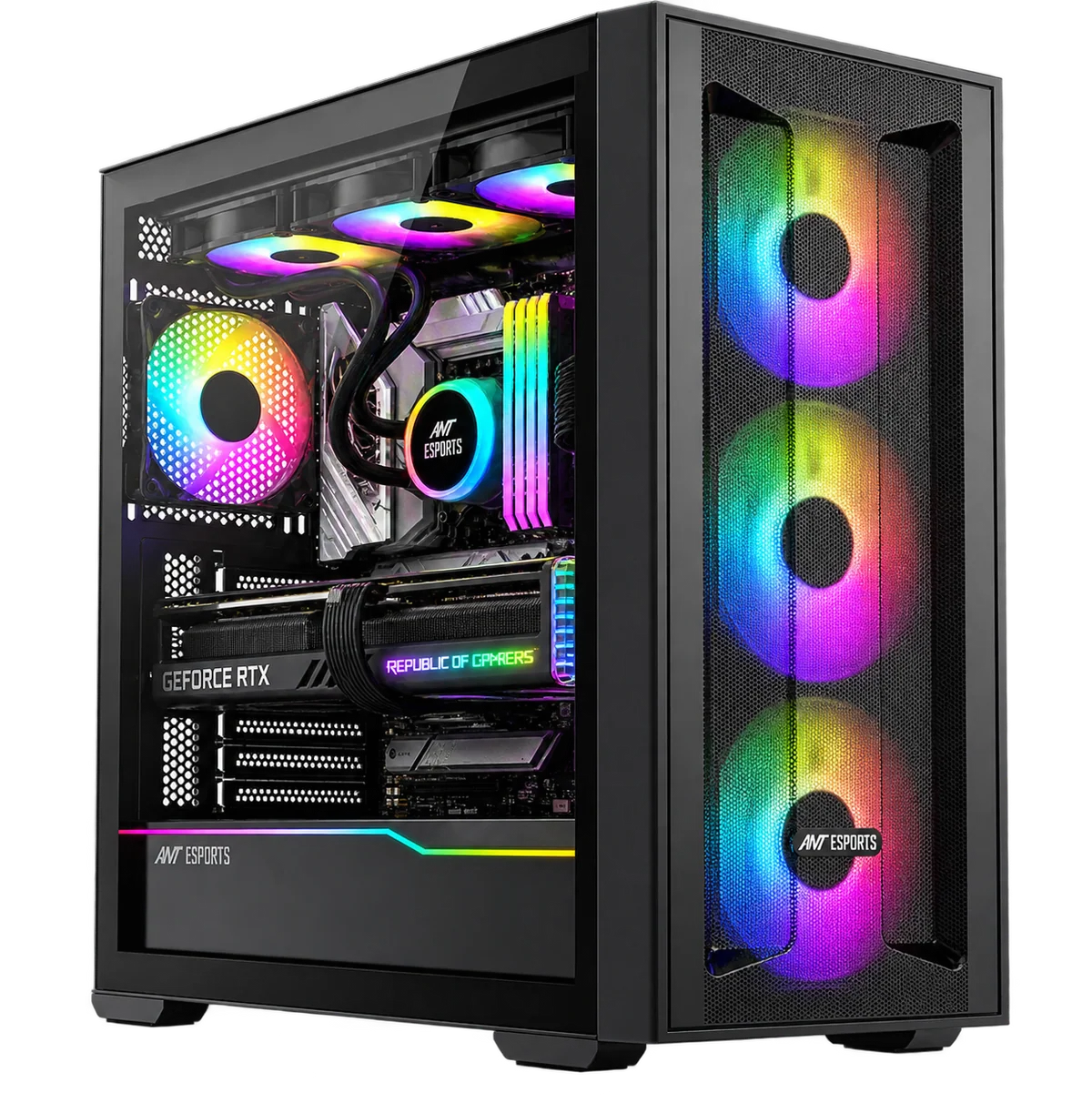 ANT ESPORTS TITAN CORE 360 Gaming Cabinet Black ANT ESPORTS TITAN CORE 360 Gaming Cabinet Black
