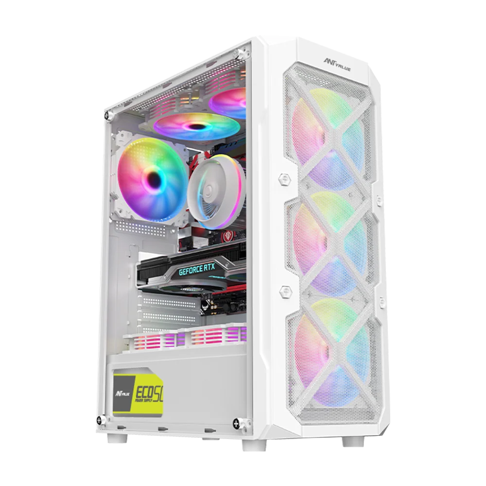ANT VALUE VM50 Gaming Cabinet White