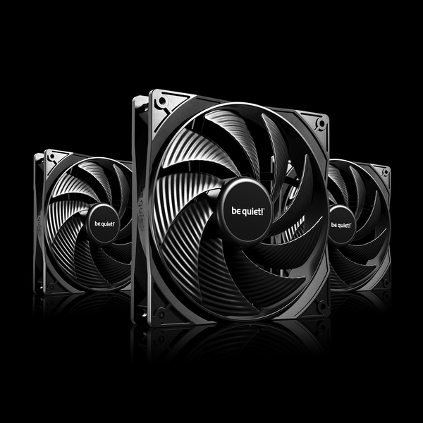 be quiet! Pure Wings 3 140mm PWM High-Speed Silent Fans – Black (3-Pack)
