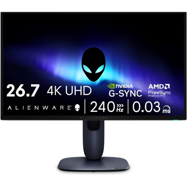 Dell Alienware AW2725Q 27-Inch 4K UHD QD-OLED Gaming Monitor | 240Hz Refresh Rate, 0.03ms Response Time, NVIDIA G-SYNC Compatible & DisplayHDR True Black 400