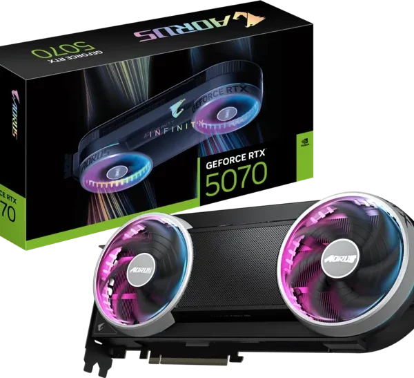 Gigabyte AORUS GeForce RTX 5070 INFINITY 12GB GDDR7 Gaming Graphics Card