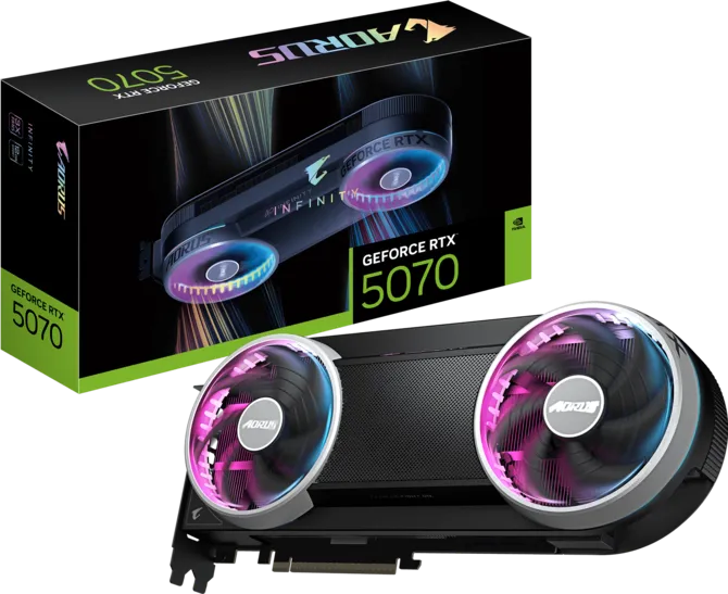 Gigabyte AORUS GeForce RTX 5070 INFINITY 12GB GDDR7 Gaming Graphics Card