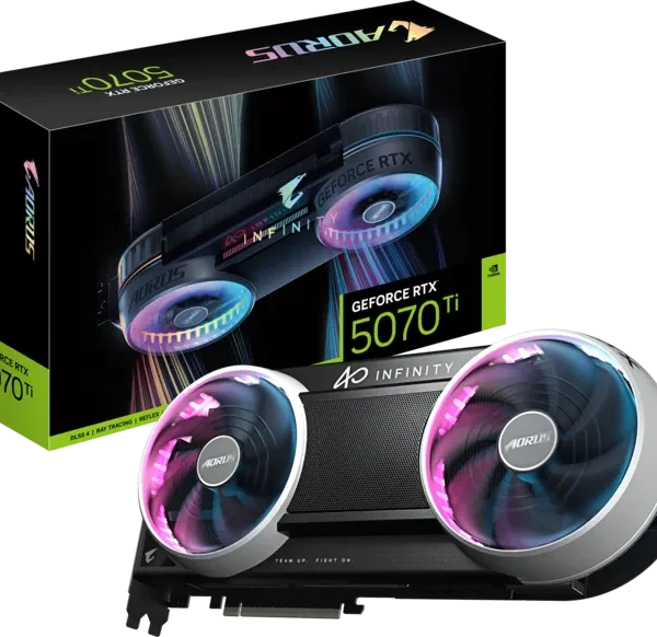 Gigabyte AORUS GeForce RTX 5070 Ti INFINITY 16GB GDDR7 Gaming Graphics Card