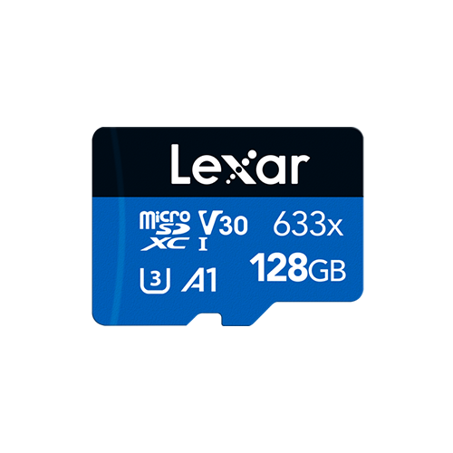 Lexar High-Performance 633x BLUE Series 128GB microSDXC UHS-I Memory Card