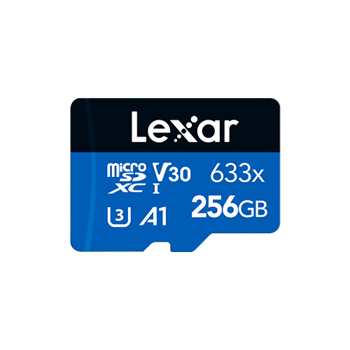 Lexar High-Performance 633x BLUE Series 256GB microSDXC UHS-I Memory Card