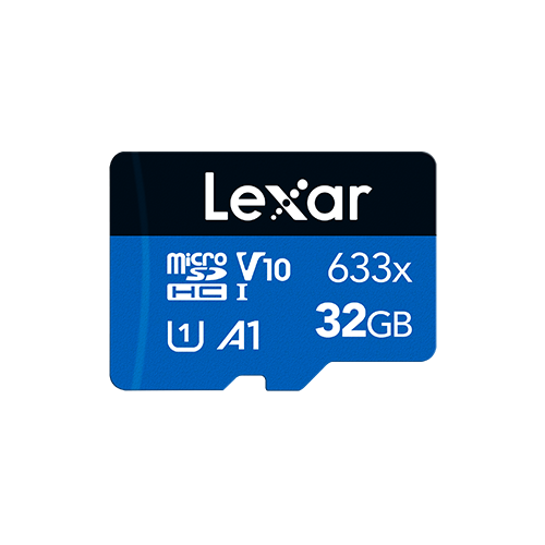 Lexar High-Performance 633x Blue Series 32GB microSDHC UHS-I Memory Card