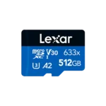 Lexar High-Performance 633x BLUE Series 512GB microSDXC UHS-I Memory Card