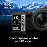Lexar Professional SILVER PLUS 512GB SDXC UHS-I Memory Card | LSDSIPL512G-BNNNG