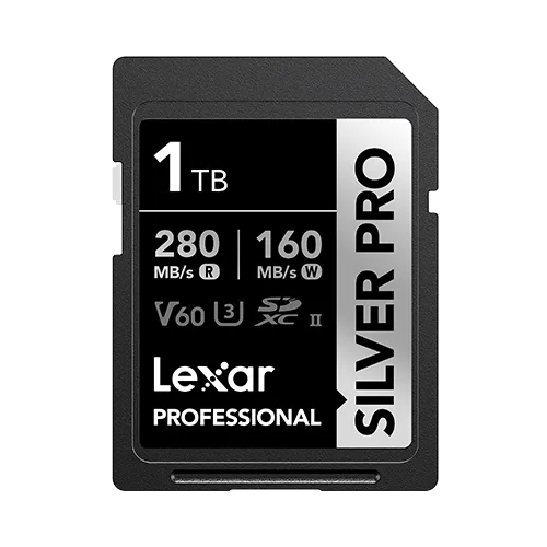 Lexar Professional SILVER PRO 1TB SDXC UHS-II Memory Card | LSDSIPR001T-BNNNG
