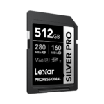 Lexar Professional SILVER PRO 512GB SDXC UHS-II Memory Card | LSDSIPR512G-BNNNG