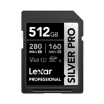 Lexar Professional SILVER PRO 512GB SDXC UHS-II Memory Card | LSDSIPR512G-BNNNG