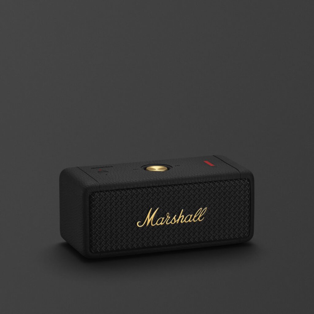Marshall Emberton II Compact Portable Bluetooth Wireless Speaker Black and Brass
