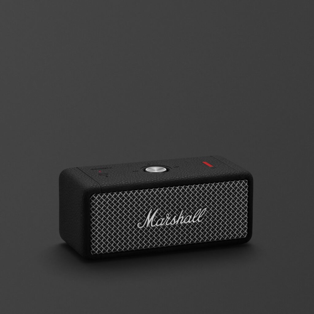 Marshall Emberton II Compact Portable Bluetooth Wireless Speaker Black and Steel