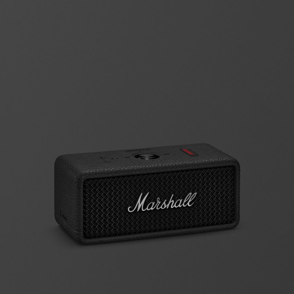 Marshall Emberton III Portable Bluetooth Wireless Speaker Black and Silver
