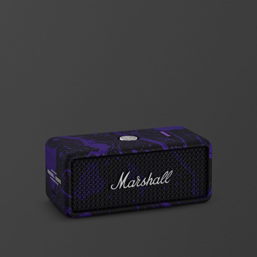 Marshall Emberton III Portable Bluetooth Wireless Speaker HENDRIK EDITION Purple and Black