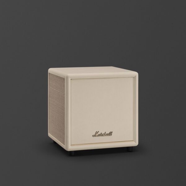 Marshall Heston SUB 200 Wireless Subwoofer with Bluetooth LE Audio Deep Bass Home Theatre Speaker Cream Marshall Heston SUB 200 Wireless Subwoofer with Bluetooth LE Audio Deep Bass Home Theatre Speaker Cream