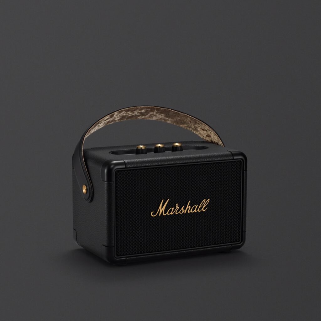 Marshall Kilburn II Portable Bluetooth Wireless Speaker – Black and Brass