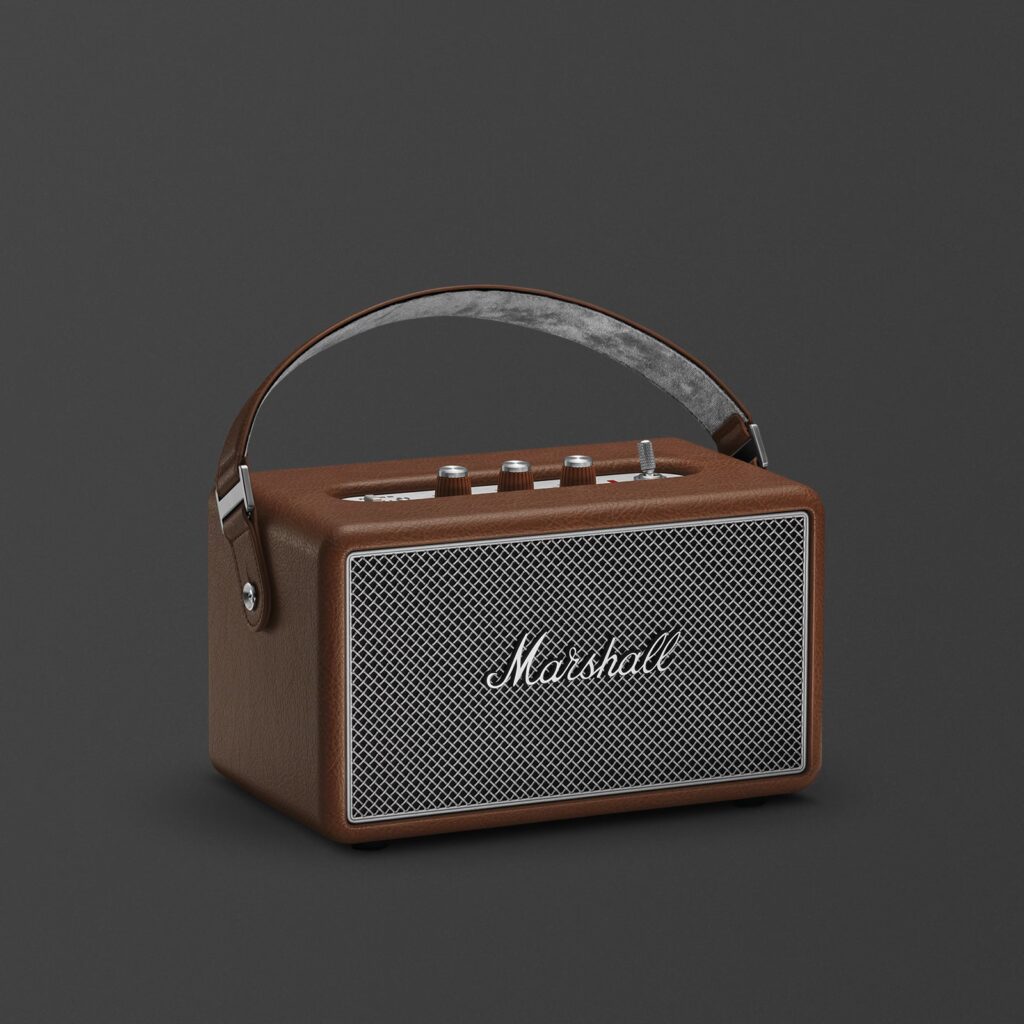 Marshall Kilburn III Portable Bluetooth Wireless Speaker Brown