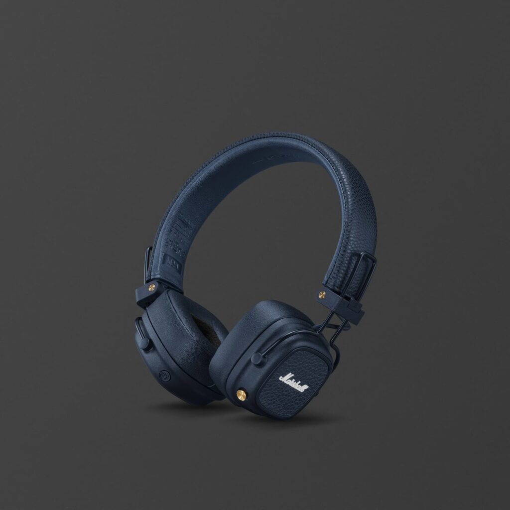 Marshall Major V Wireless Bluetooth On-Ear Headphones Midnight Blue