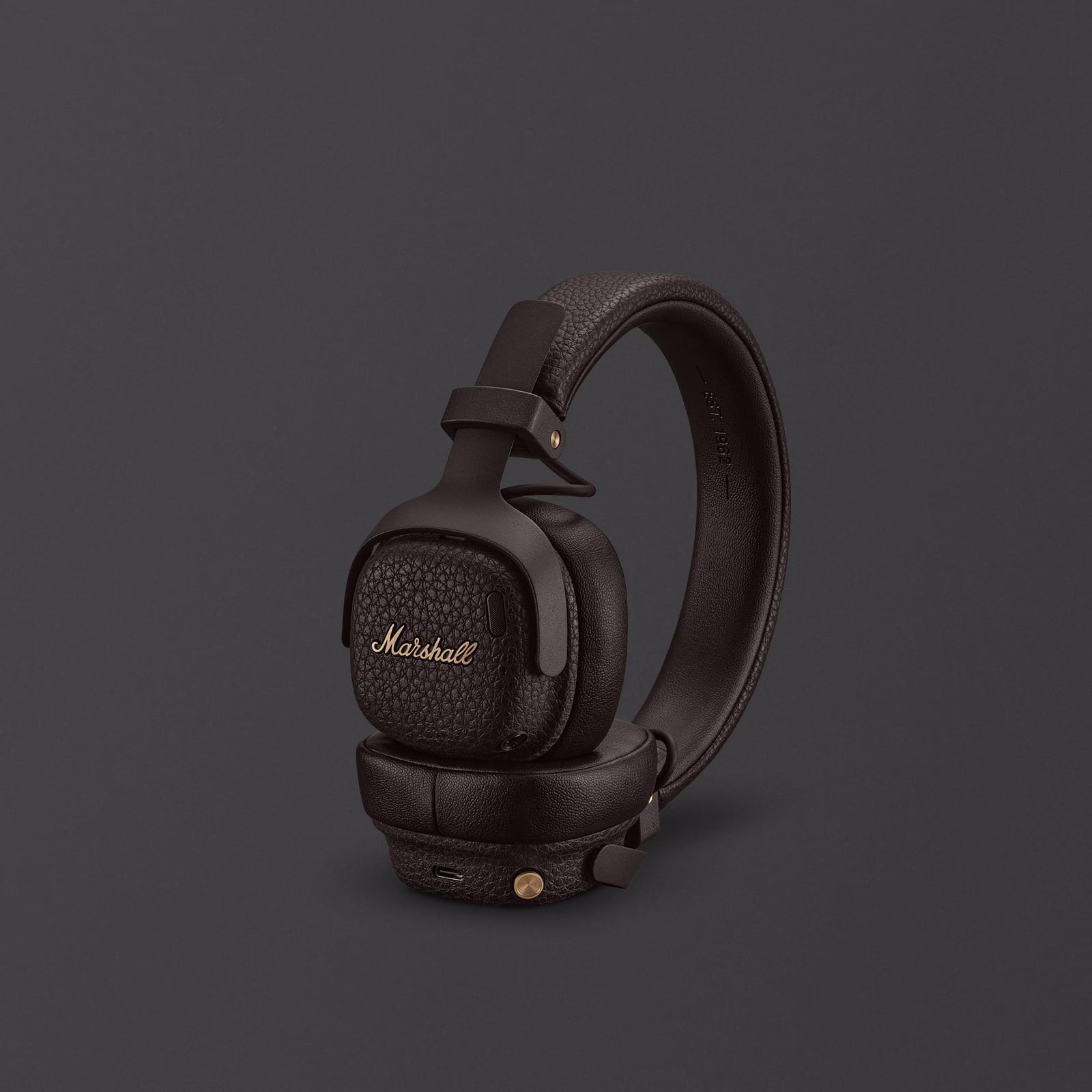 Marshall MILTON A.N.C. Wireless Over-Ear Bluetooth Headphones Brown Marshall MILTON A.N.C. Wireless Over-Ear Bluetooth Headphones Brown