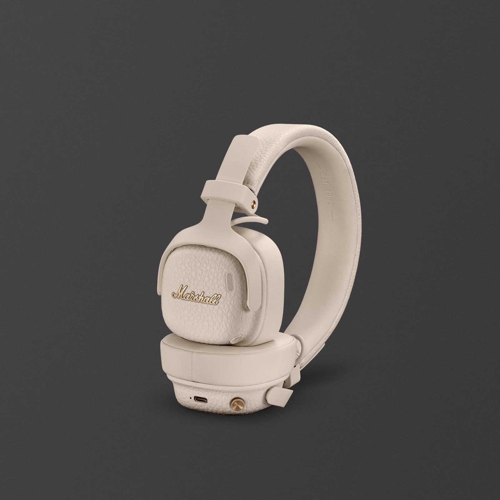 Marshall MILTON A.N.C. Wireless Over-Ear Bluetooth Headphones Cream Marshall MILTON A.N.C. Wireless Over-Ear Bluetooth Headphones Cream