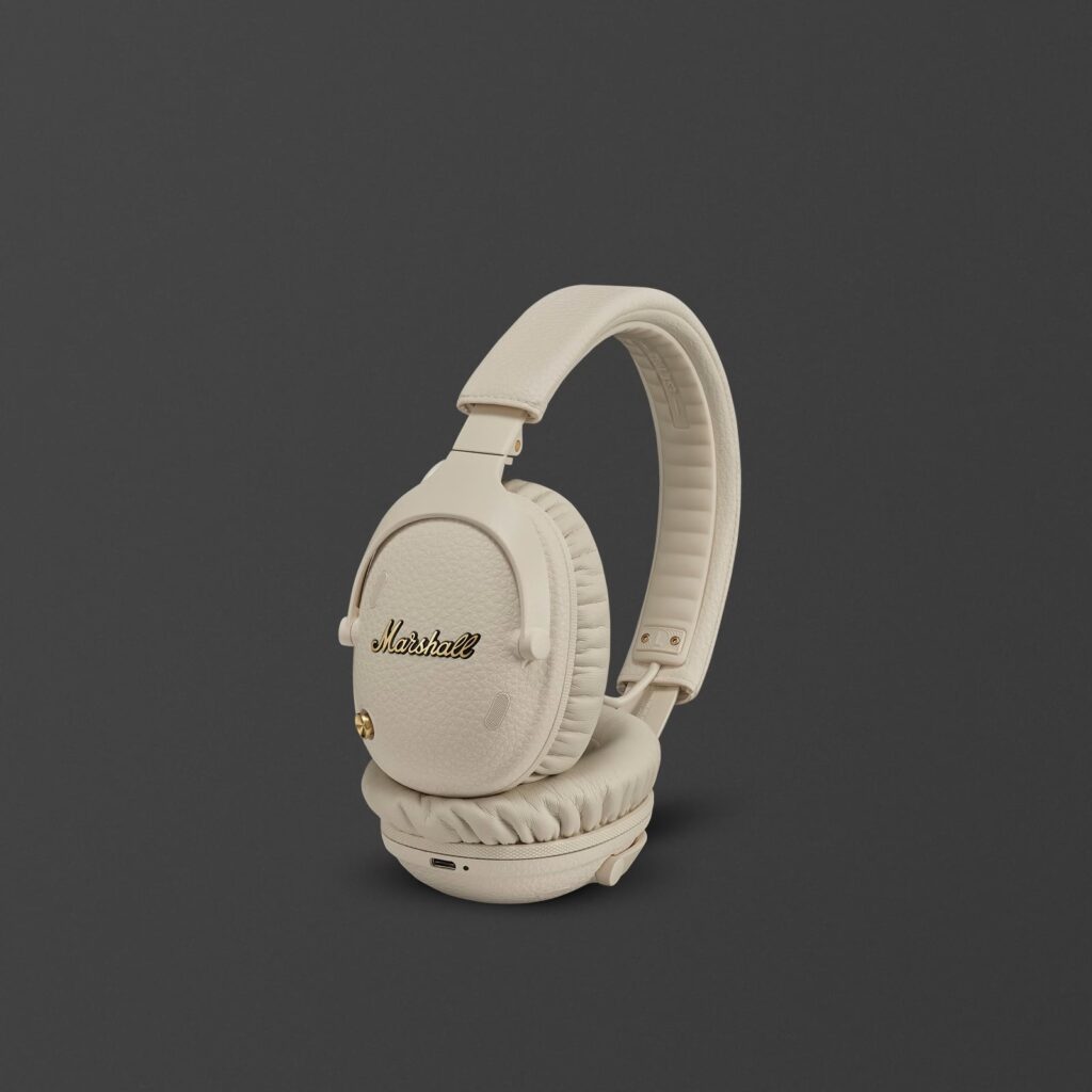 Marshall Monitor III A.N.C. Wireless Over-Ear Bluetooth Headphones Cream