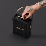 Marshall Stockwell II Portable Bluetooth Wireless Speaker – Black and Brass