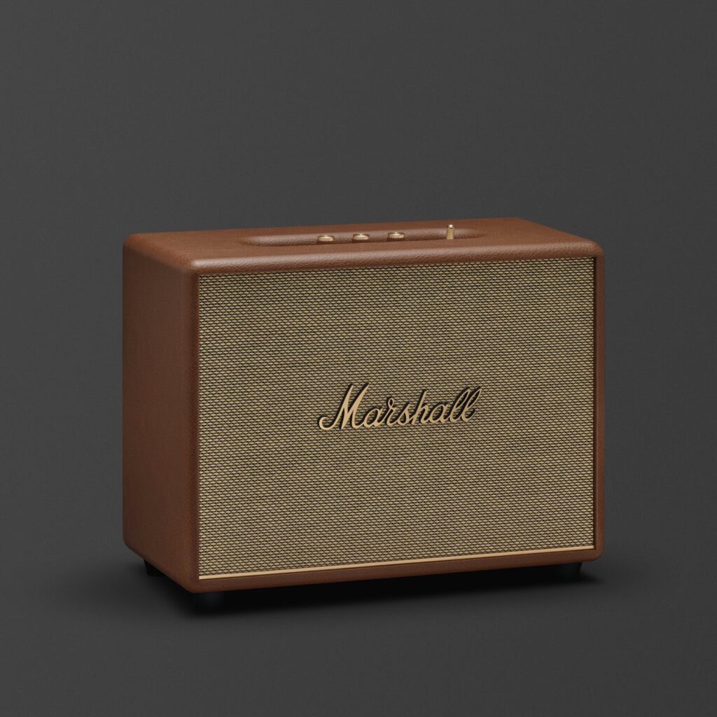 Marshall Woburn III Bluetooth Wireless Home Speaker Brown