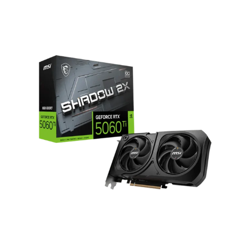 MSI GeForce RTX 5060 Ti SHADOW 2X OC PLUS 8GB GDDR7 Graphics Card