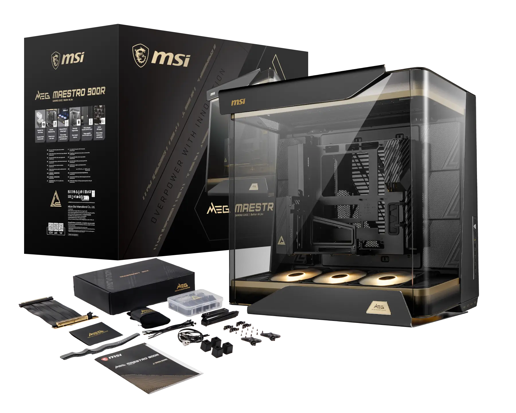 MSI MEG MAESTRO 900R Premium Full Tower Gaming PC Cabinet MSI MEG MAESTRO 900R Premium Full Tower Gaming PC Cabinet