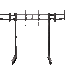 Next Level NLR-R011 Round Tube Freestanding Triple Monitor Stand