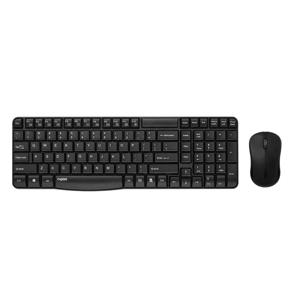 Rapoo X1810 Wireless Keyboard & Mouse Combo Black