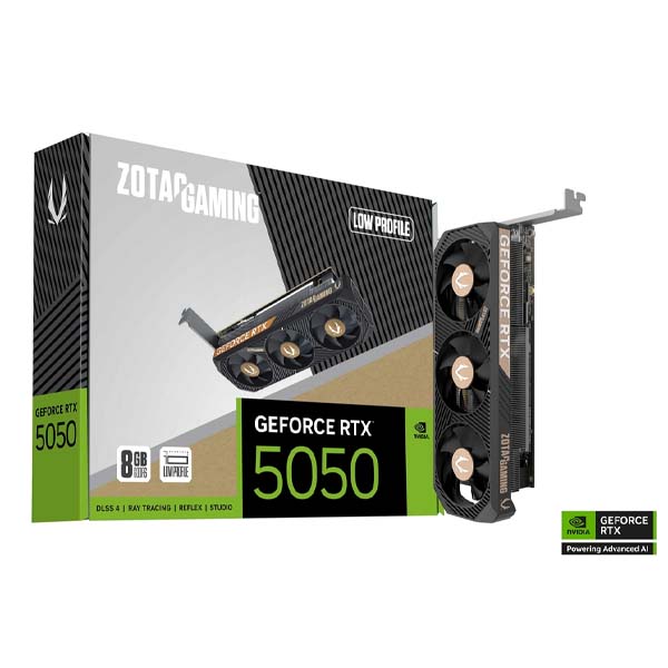ZOTAC GAMING GeForce RTX 5050 Low Profile 8GB GDDR6 Graphics Card